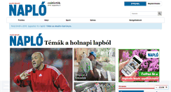 Desktop Screenshot of naplo.hu